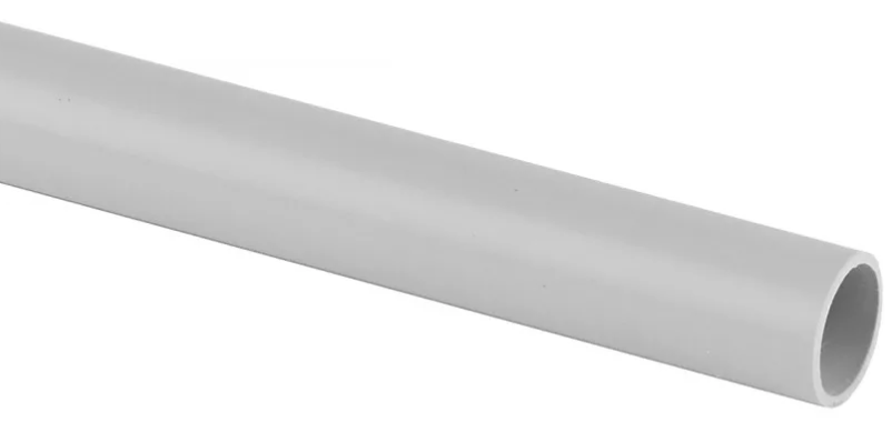 Труба ПВХ 16 мм гладкая жесткая (2 м) серая DKC