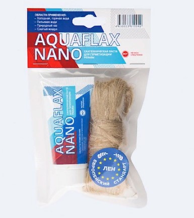 Набор паста 30г тюбик + 15г лён ЕВРО Aquaflax Nano