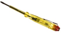 Отвертка индикаторная, желтая ручка 100 - 500 В, 140 мм Курс