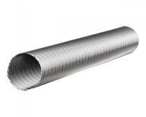 Воздуховод гибкий алюминиевый гофрированный d.150 1,0мм 1,0м-3,0м