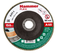 Круг лепестковый торцевой 150 Х 22 Р 60 тип 1 КЛТ  Hammer Flex SE 213-028